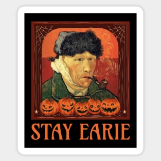 Funny Halloween Van Gogh Sticker